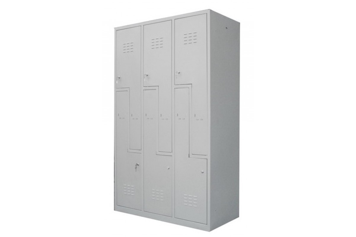 Vestiar metalic 6 usi in Z 1150 x 450 x 1800mm ECO+