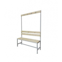 Bancuta cu spatar si cuier 1200x360x1600mm